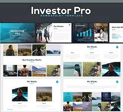 PPT模板－项目投资(24色/450个图标/80+页面)：Investor Pro Powerpoint Template